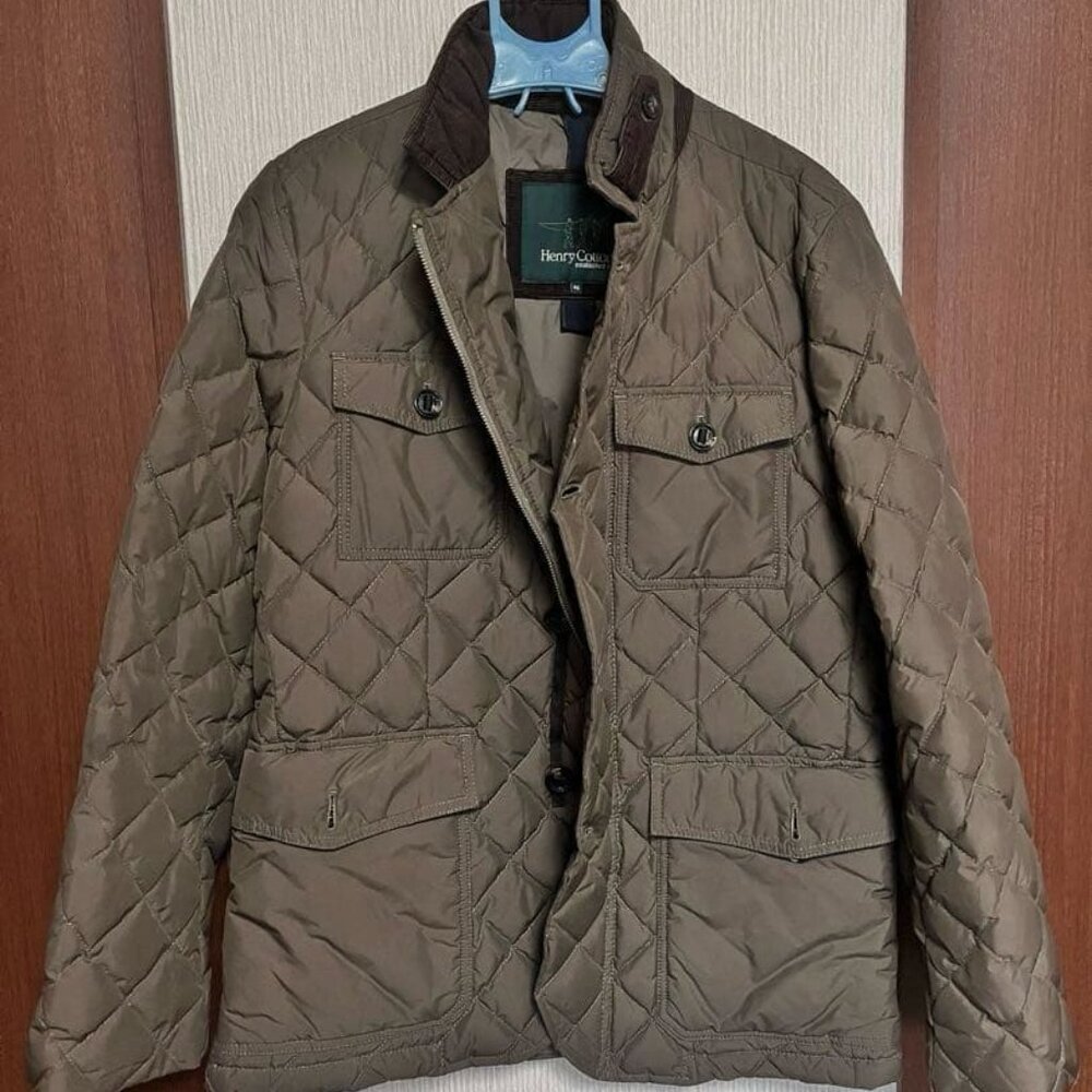 Henry Cotton's Mens Quilted Jacket - Size US Small / EU 46